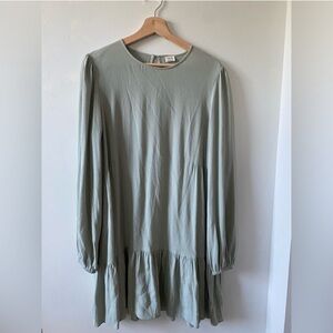 Wilfred Mini Sage Green Dress